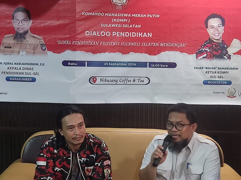 Dialog Pendidikan Bersama Kadisdik Sulsel dan Kompi